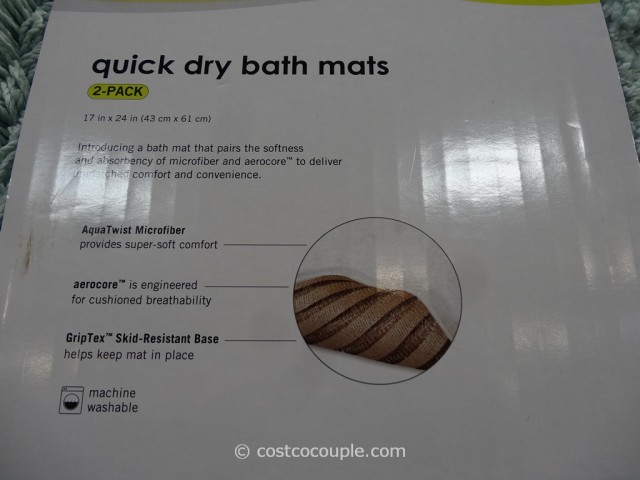 Aerocore Quick Dry Bath Mats Costco 4