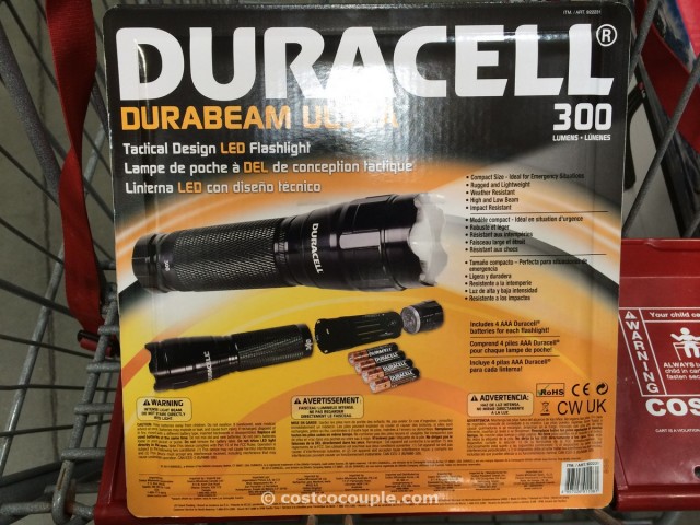 Duracell 3 pack LED Flashlights Costco 3