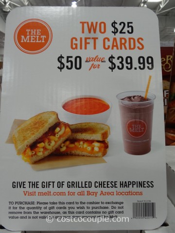 The Melt Gift Card  Costco 1