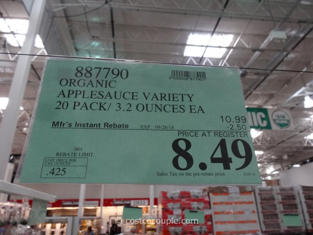 Gogo Squeez Organic Applesauce Variety Pack Costco 1