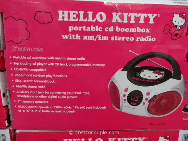 Hello Kitty Paul Frank CD Boom Box Costco 6