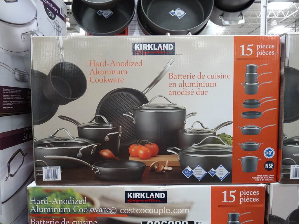 Kirkland Signature 15Piece Hard Anodized Cookware Set