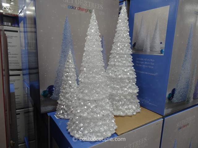 LED Color Changing Glitter Trees Costco 2