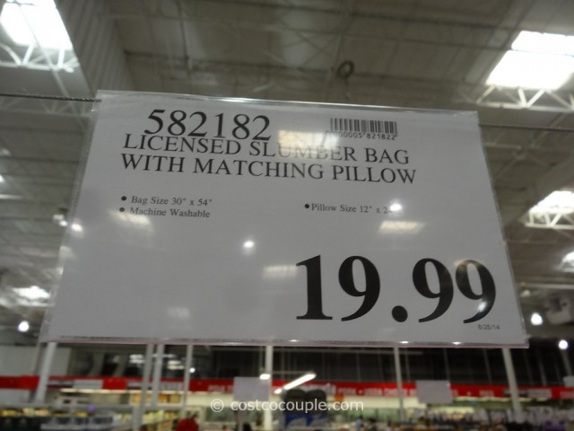 Licensed Slumber Bag With Pillow Costco 1