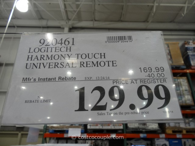 Logitech Harmony Touch Costco