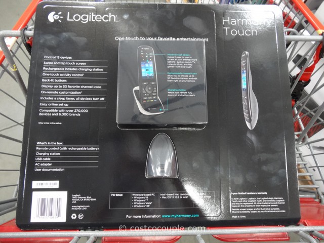 Logitech Harmony Touch Universal Remote Costco 3