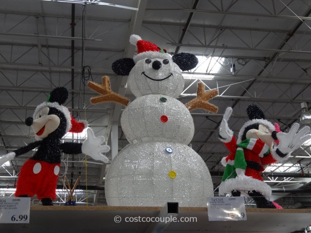 Mickey and Minnie Decorating The Snowman Costco 2