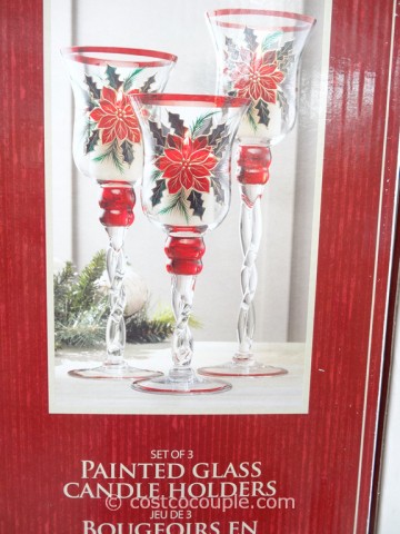 Painted Glass Candle Holders Costco 2