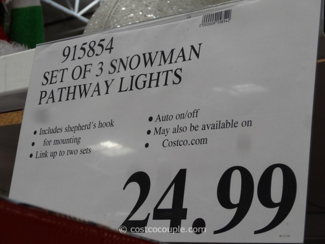 Snowman Pathway Lights Costco 1