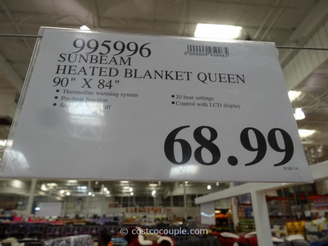 Sunbeam Heated Queen Blanket Costco 1