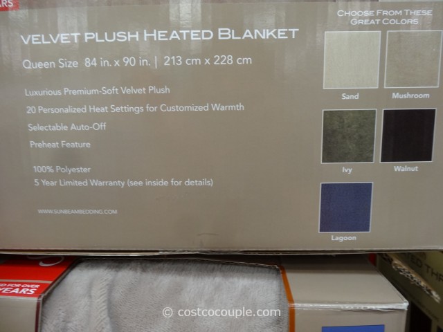 Sunbeam Heated Queen Blanket Costco 4