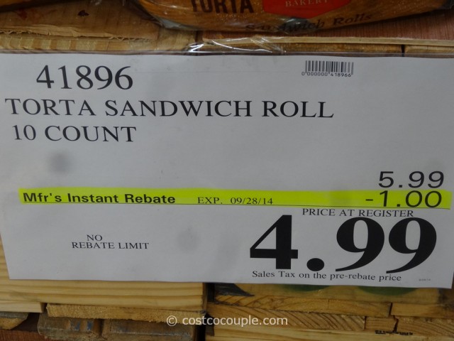 Torta Sandwich Roll Costco 2