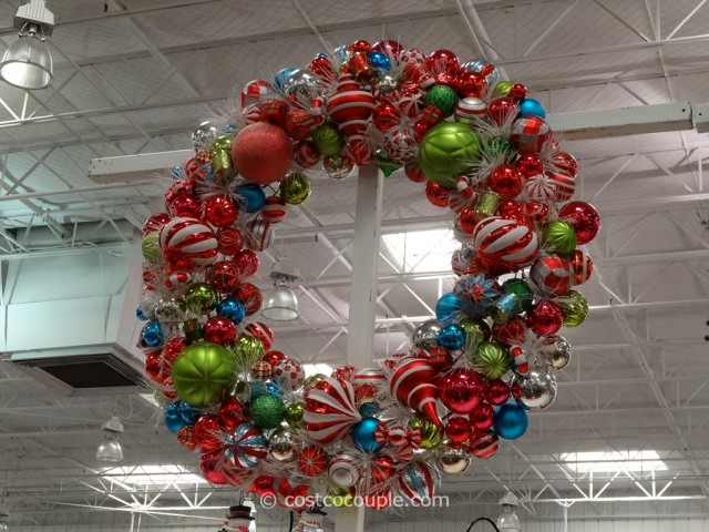 45-Inch Shatterproof Ornament Wreath Costco 3