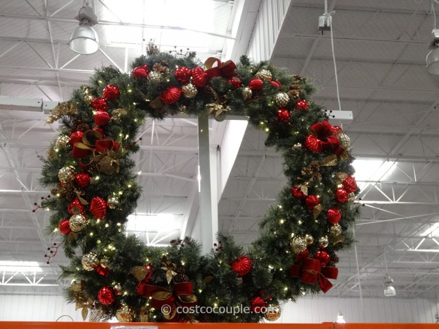 60-Inch Decorated Wreath Costco 2