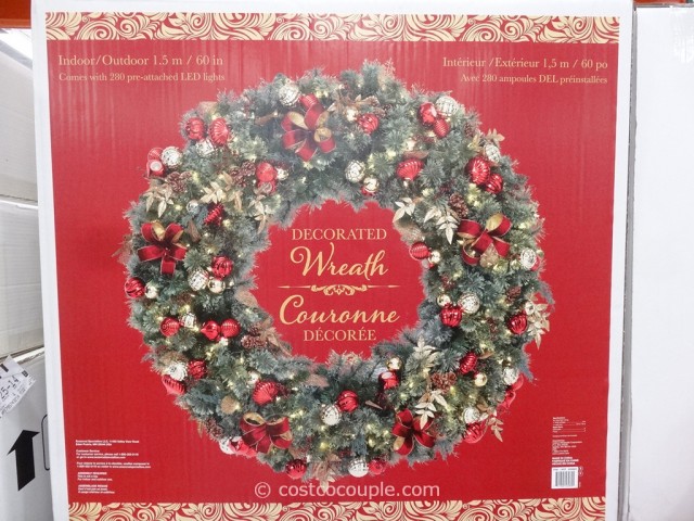 60-Inch Decorated Wreath Costco 4