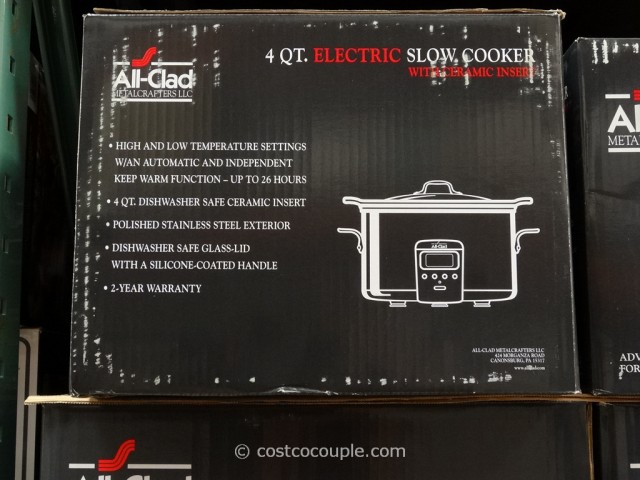 All Clad 4-Quart Stainless Steel Slow Cooker Costco 2