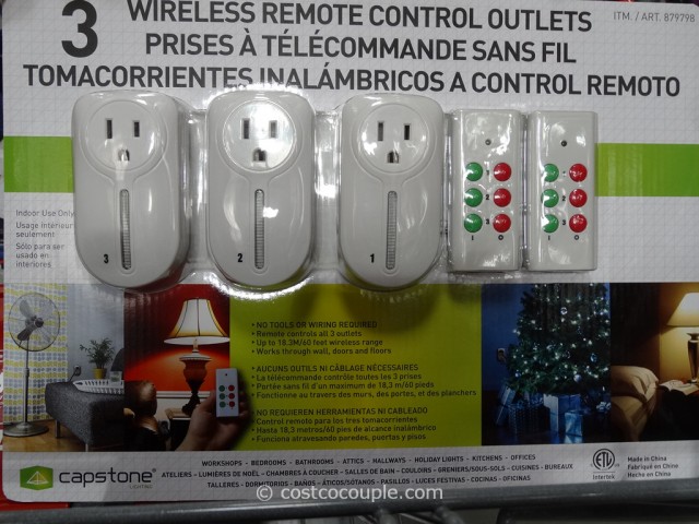 Capstone Wireless Remote Control Outlets Costco 4