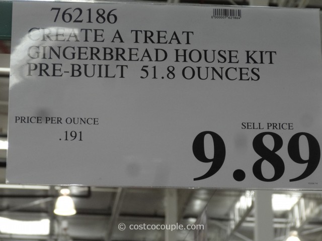 Create A Treat Pre-Built Gingerbread House Kit Costco 1