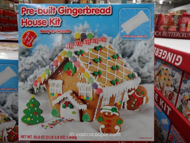 Create A Treat Pre-Built Gingerbread House Kit Costco 3