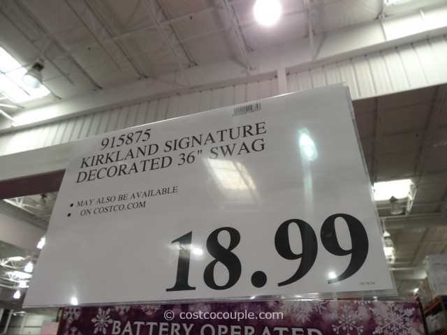 Kirkland Signature Decorated Swag Costco 1