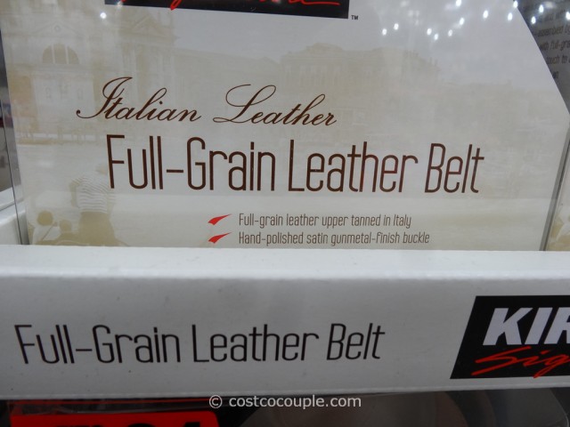 Kirkland Signature Men's Italian Full-Grain Leather Belt Costco 3