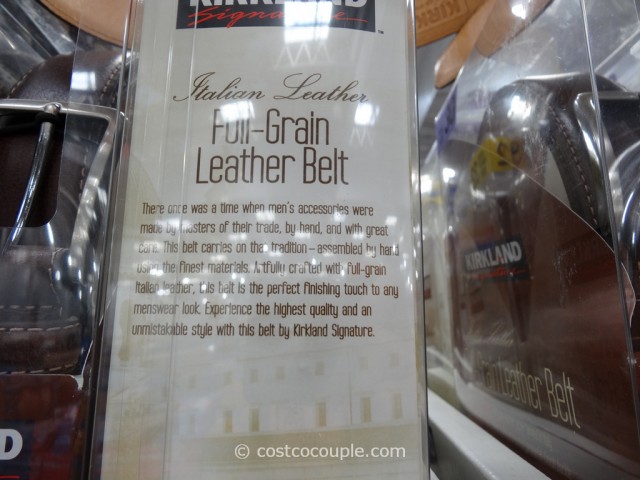 Kirkland Signature Mens Italian Leather Belt Costco 4
