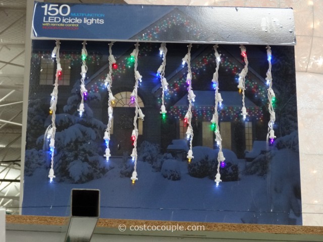 Multifunction 150 LED Icicle Lights Costco 5