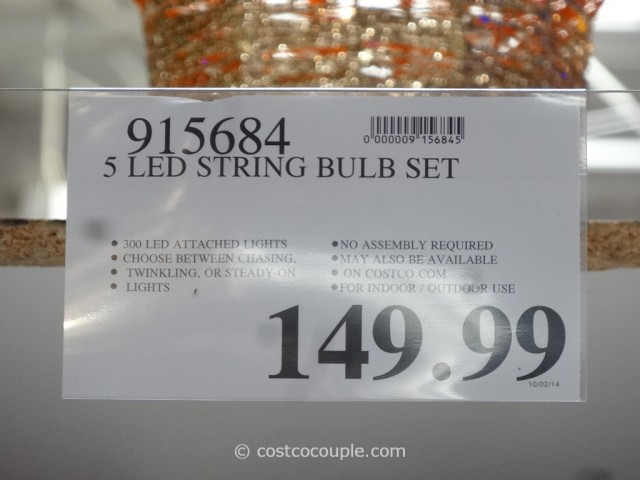 Set of 5 LED Light Bulbs Costco 5