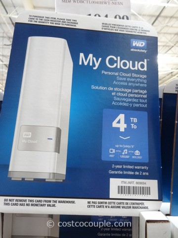 WD 4TB My Cloud Personal Storage Costco 2