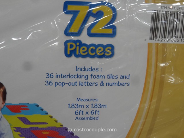 72-Pieces Alphabet Play Mat Costco 3
