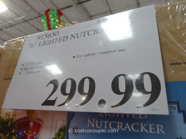 76-Inch Lighted Nutcracker Costco 1