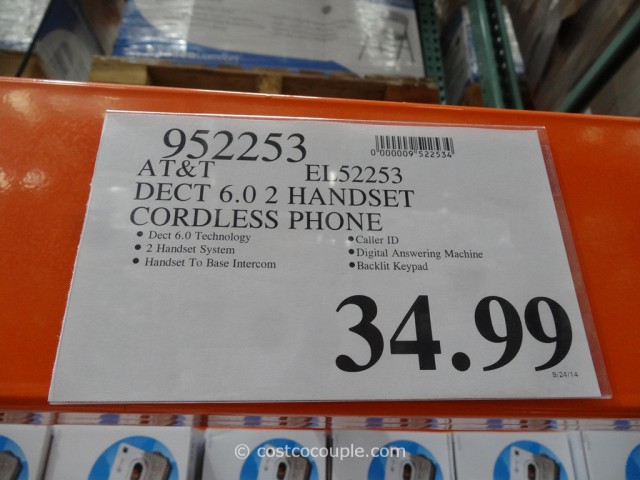 AT&T Cordless Phone Set EL52253 Costco 1