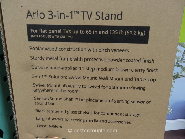 Bayside Furnishings Ario 3-in-1 TV Stand Costco 4