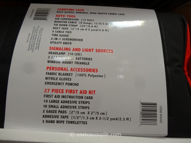Bridgestone Auto Emergency Kit Costco 5