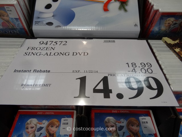 Disney Frozen Sing-Along DVD Costco 1