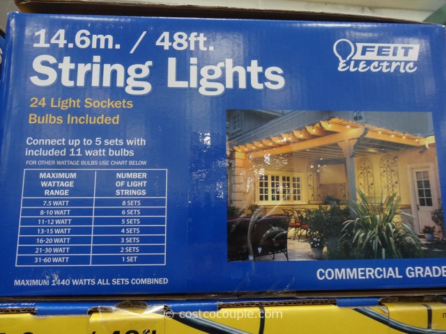 Feit Electric 48 Ft String Lights Costco 3