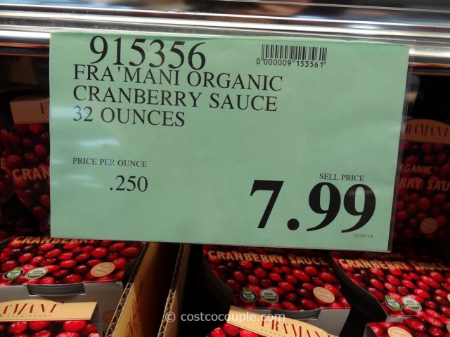 Framani Organic Cranberry Sauce Costco 1