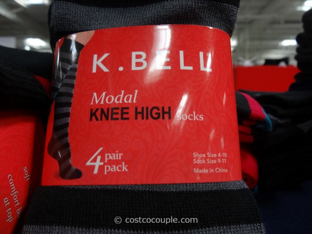 K Bell Ladies Modal Knee HIgh Socks Costco 3
