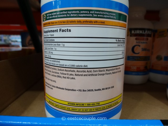 Kirkland Signature Chewable Vitamin C Costco 4