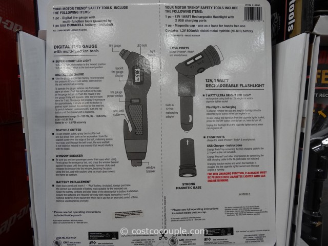 Motor Trend Emergency Safety Tools Costco 3
