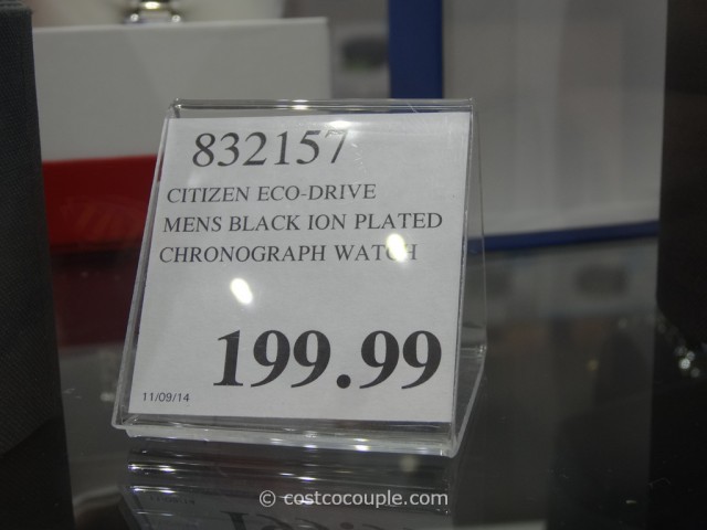 Citizen Mens Black Ion Plated Chronograph Costco 1