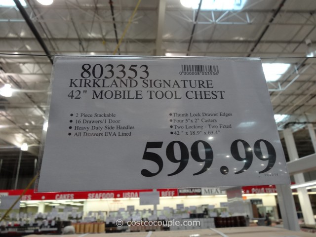 Kirkland Signature 42-Inch Mobile Tool Chest Costco 1