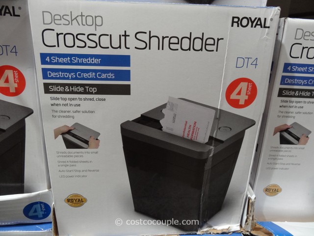 Royal Desktop Crosscut Shredder Costco 3