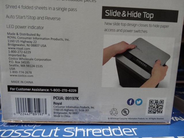 Royal Desktop Crosscut Shredder Costco 4