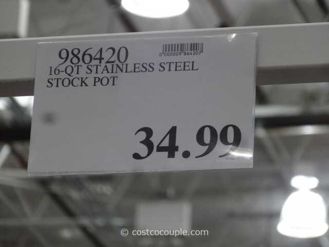 Stainless Steel 16 Qt Stockpot Costco 1