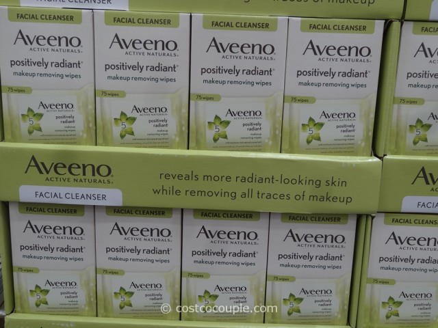 Aveeno Positively Radiant Makeup Removing Wipes Costco 1