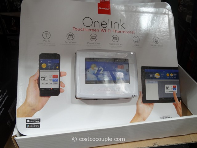 First Alert Onelink Touchscreen Wifi Thermostat Costco 3