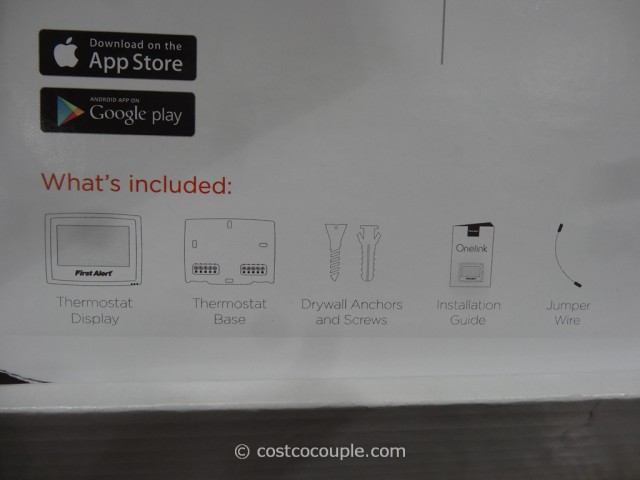 First Alert Onelink Touchscreen Wifi Thermostat Costco 6