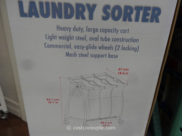Seville Classic 3-Bag Laundry Sorter Costco 3
