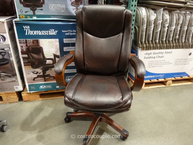 True Innovations Executive Brown Leather Chair Costco 2